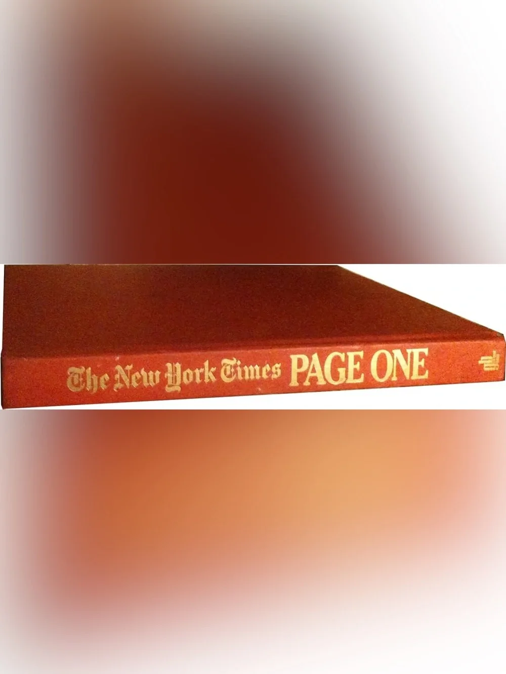 The New York Times Page One Red Large Hardcover Coffee Table Book.